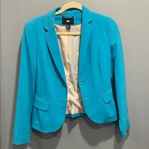 H&M Women's Vibrant Teal Blazer